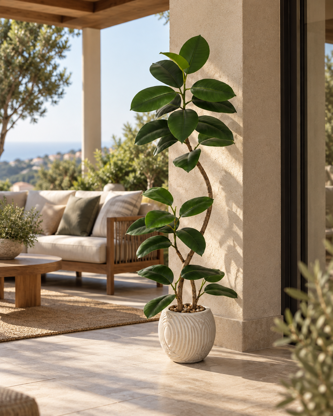 Agap – Ficus Elastica Artificiel Intérieur et Extérieur