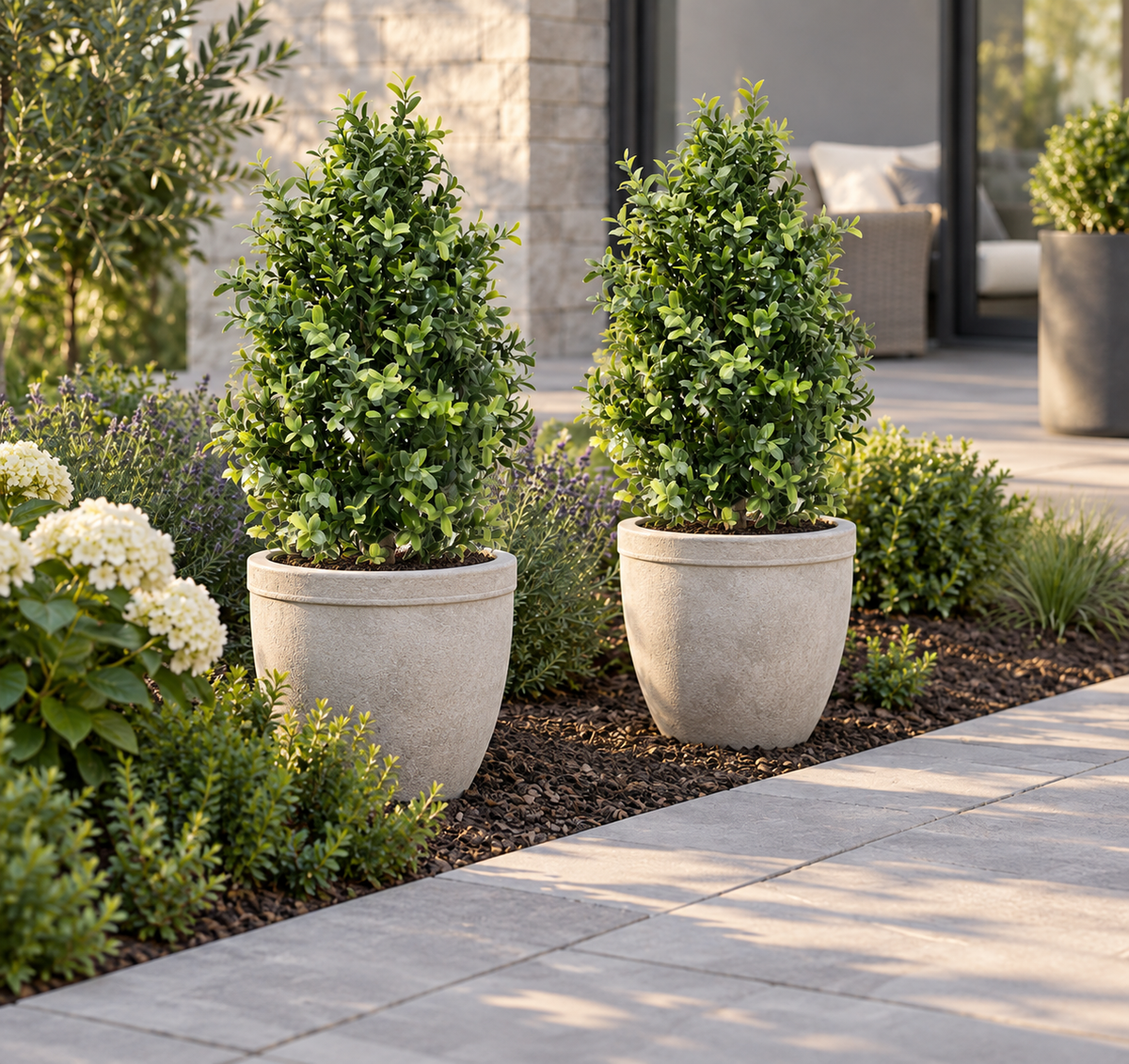 Annaëlle - Duo Ligustrum Artificielle Extérieur